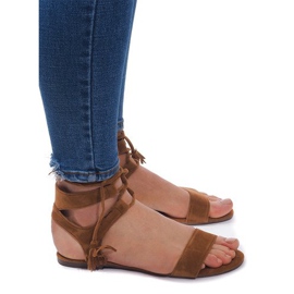 Boho 8-38 Camel Suede Sandaalit ruskea 1
