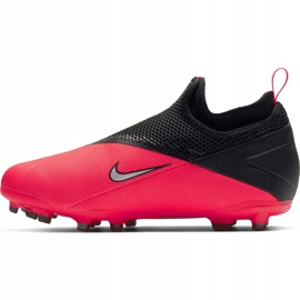 Nike Phantom Vsn 2 Academy Df FG / MG Jr CD4059-606 jalkapallokengät monivärinen punainen 2