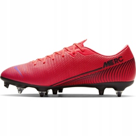 Nike Mercurial Vapor 13 Academy SG-Pro Ac M BQ9142-606 jalkapallokengät punainen punainen 2