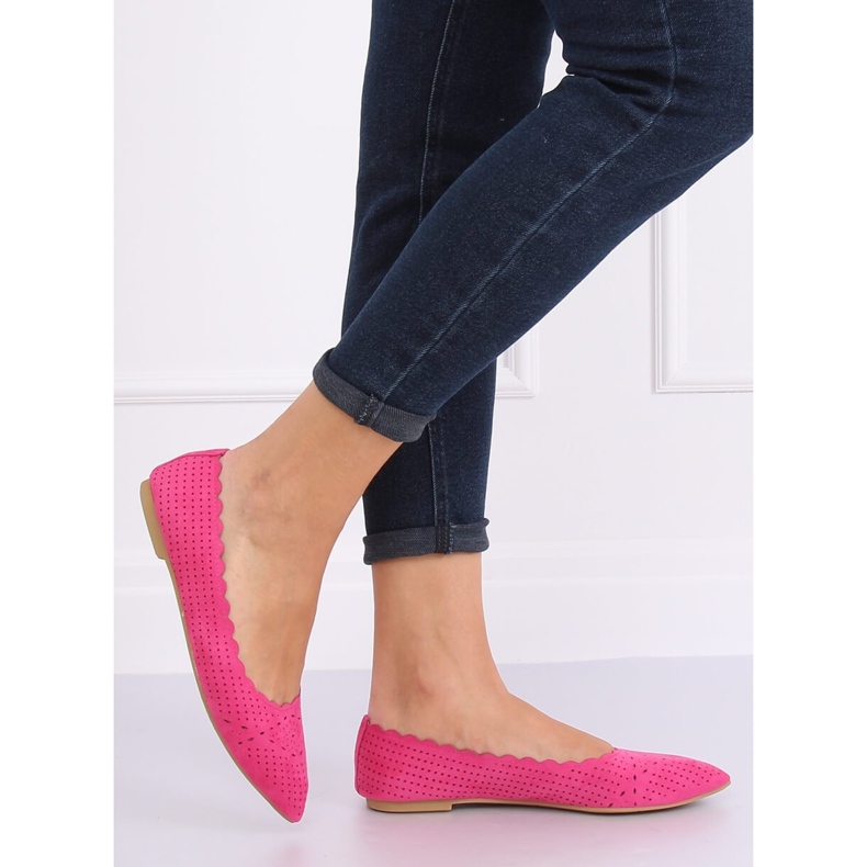 Fuksia -avoimet ballerinat NK18P Fushia vaaleanpunainen 1