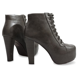 Saappaat Solid On Heel 9502 Harmaa 1