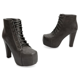 Saappaat Solid On Heel 9502 Harmaa 3