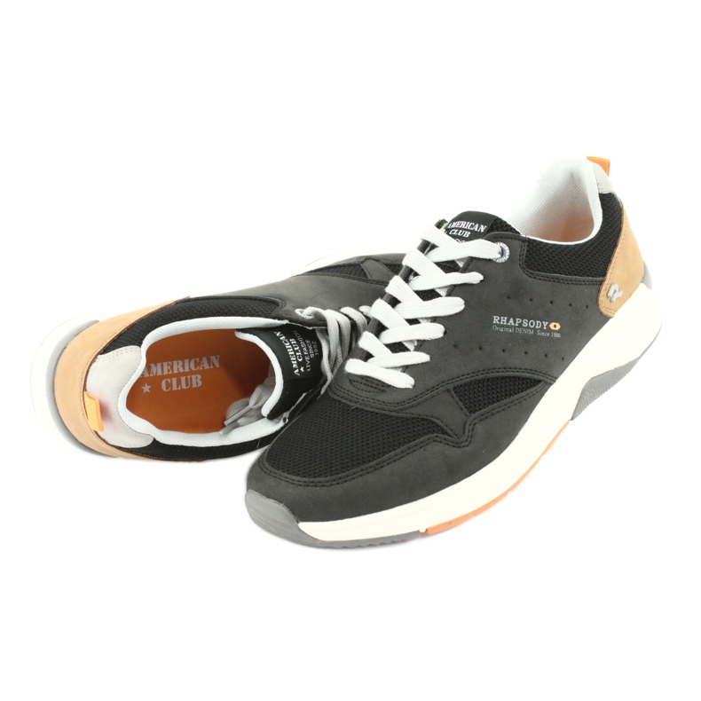 American Club RH19 mustat miesten urheilukengät 3