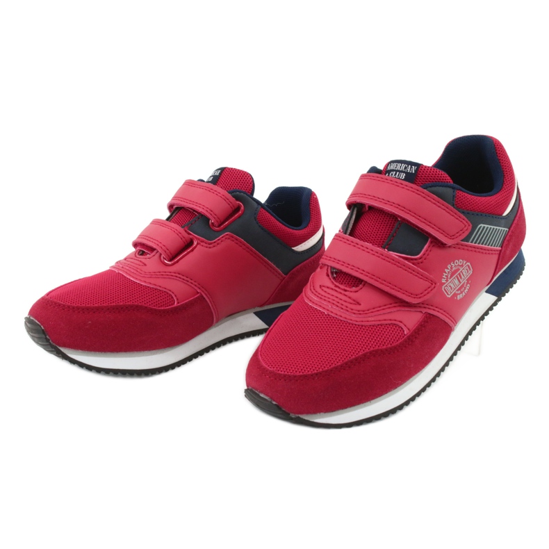 American Club Amerikkalaiset punaiset RH20 -urheilukengät valkoinen punainen laivastonsininen 3