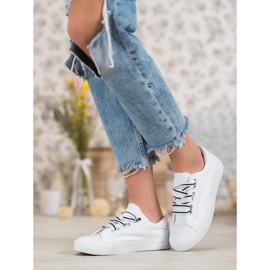 SHELOVET Mukavat tekstiilikengät valkoinen 2