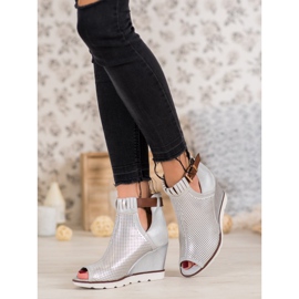 Filippo Hopeiset nilkkurit harmaa 1