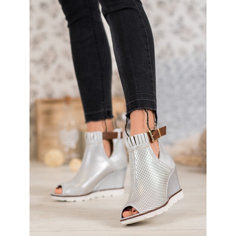 Filippo Hopeiset nilkkurit harmaa 2