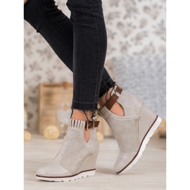 Filippo Avoimet saappaat kiilalla ruskea 1