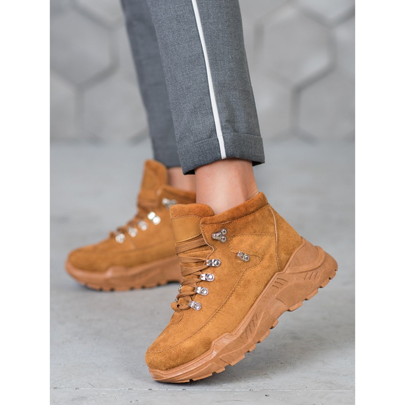 Queentina Mokkanahkaiset lenkkarit ruskea 2