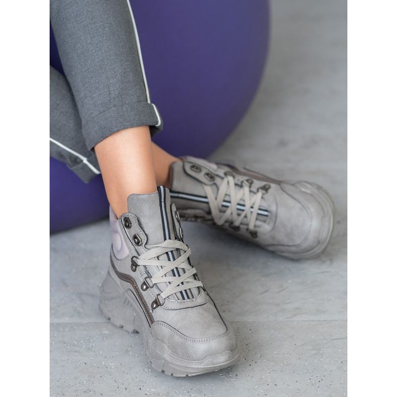 Queentina Lämpimät lenkkarit harmaa 1