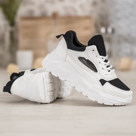 SHELOVET Mukavat lenkkarit valkoinen musta 1