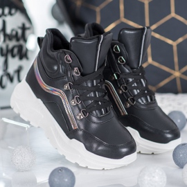 Ideal Shoes Muoti saappaat musta 1