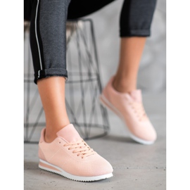 SHELOVET Sidotut kengät lavalla oranssi vaaleanpunainen 1