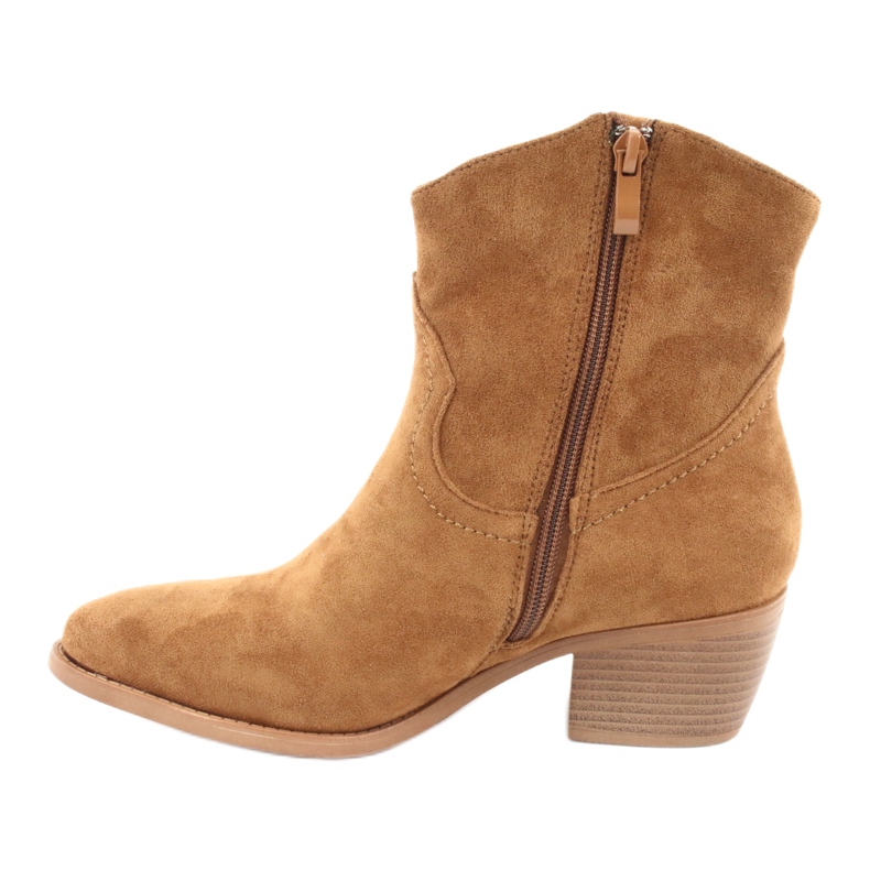 M.Daszyński Rento Naisten cowboy -saappaat Daszyński 1921, mokkanahka ruskea 2