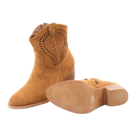 M.Daszyński Rento Naisten cowboy -saappaat Daszyński 1921, mokkanahka ruskea 6