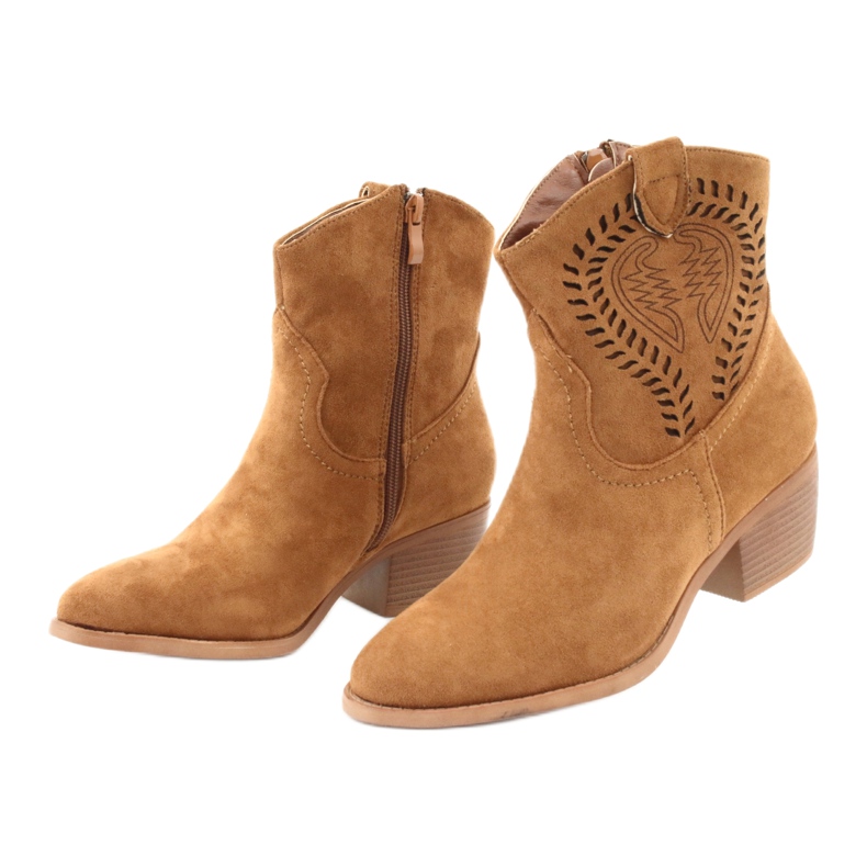 M.Daszyński Rento Naisten cowboy -saappaat Daszyński 1921, mokkanahka ruskea 3