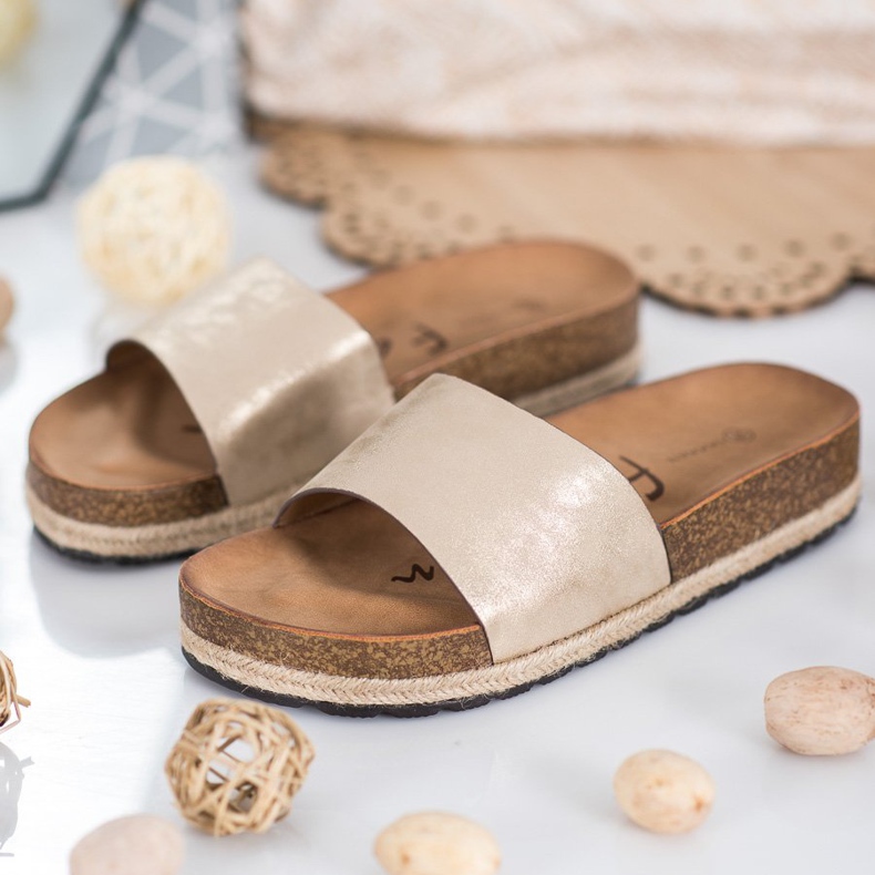 Goodin Muodikkaat kultaiset tossut kultainen 1