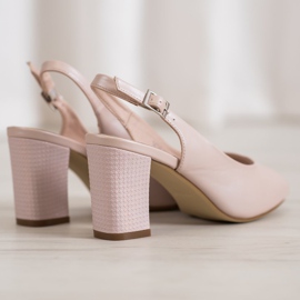 Sergio Leone Tyylikkäät sandaalit vaaleanpunainen 1