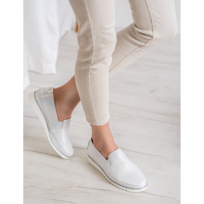 Sergio Leone Silver Slip On Kengät harmaa 1