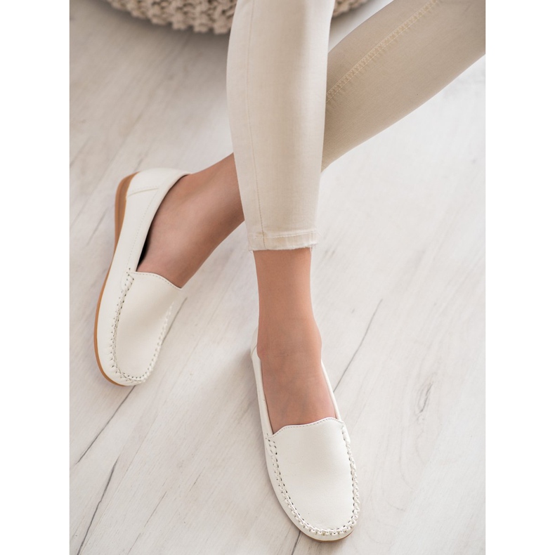 Primavera Eco Nahka Loaferit valkoinen 1