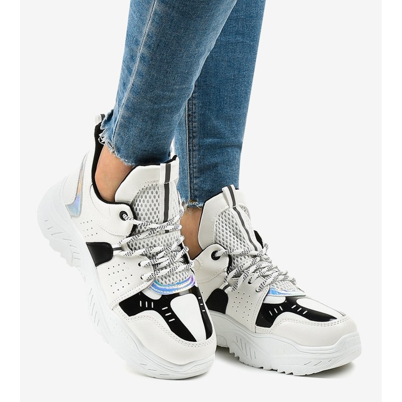 Valkoiset urheilukengät K-505 valkoinen 1