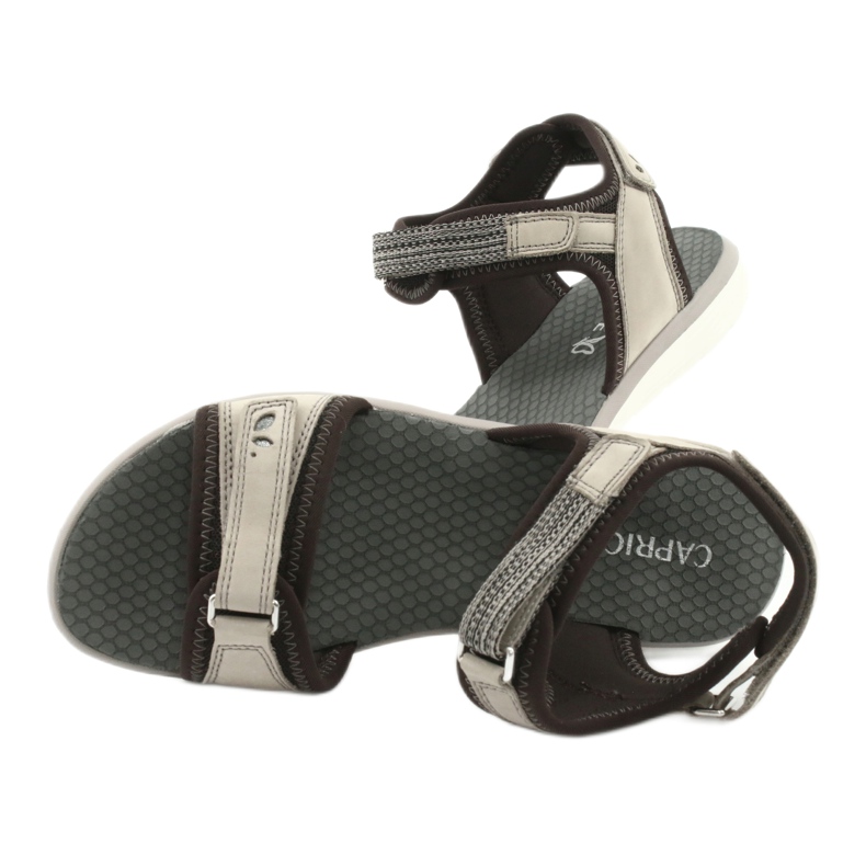 Mukavat urheilusandaalit Caprice 28606 beige ruskea 6