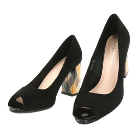 Mokkanahkaiset pumput Sergio Leone PB135 musta 3