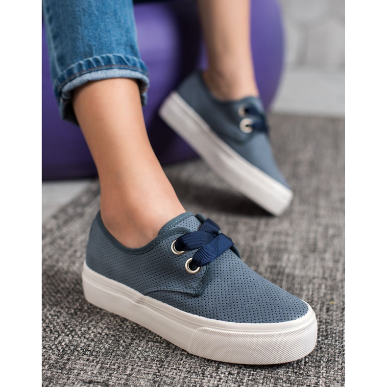 Kylie Lenkkarit sidottu nauhalla sininen 2