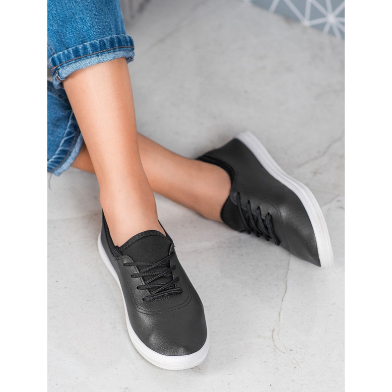 SHELOVET Kevyet lenkkarit Eco -nahkaa musta 1