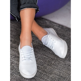 SHELOVET Kevyet lenkkarit Eco -nahkaa valkoinen 2