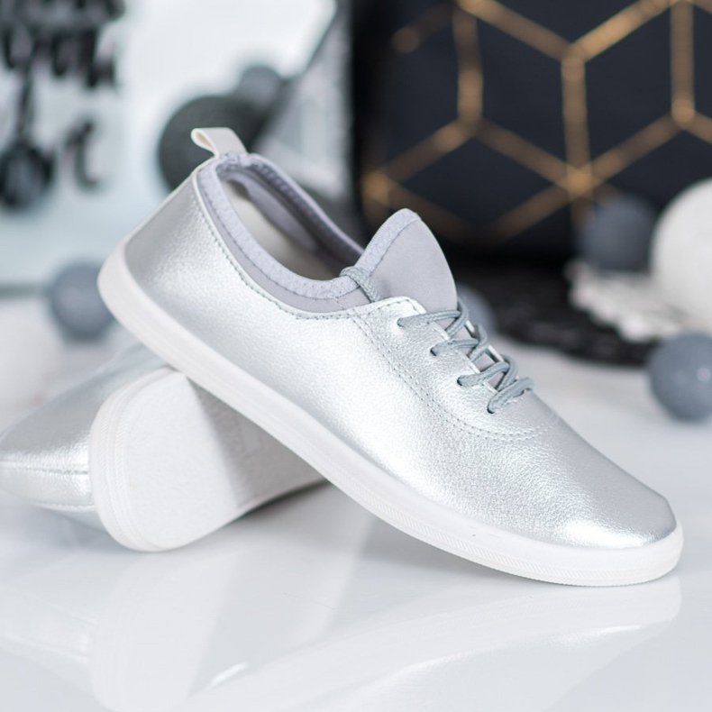 SHELOVET Kevyet lenkkarit Eco -nahkaa harmaa 1