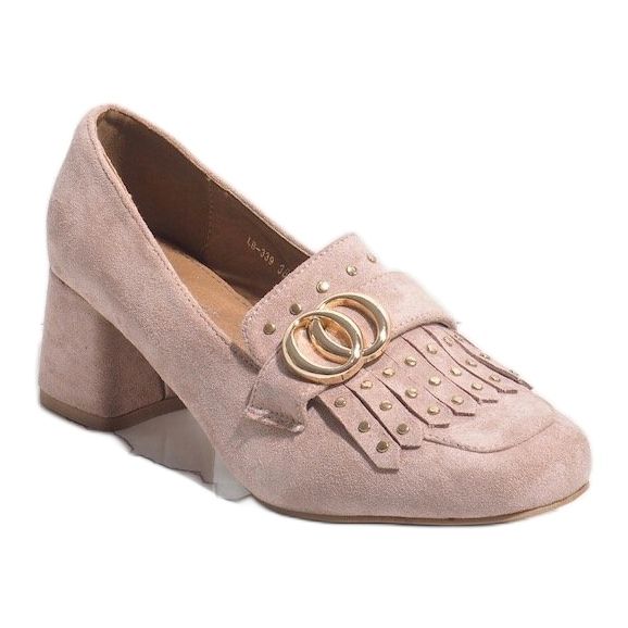 Vaaleanpunaiset mokkanahkat LB-339-pylväässä vaaleanpunainen 1