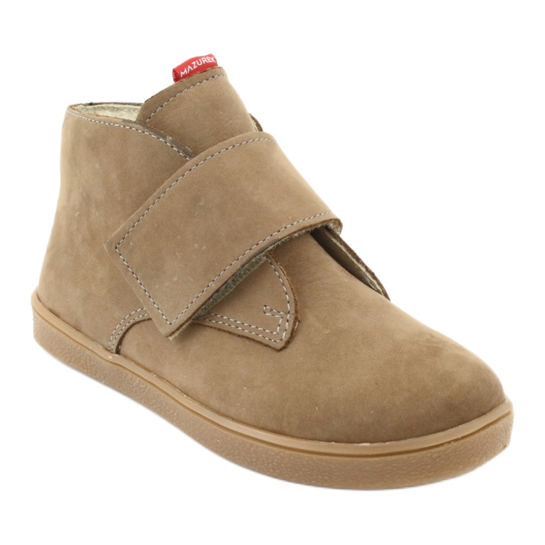 Velcro -saappaat Mazurek 1101 tumma beige 1