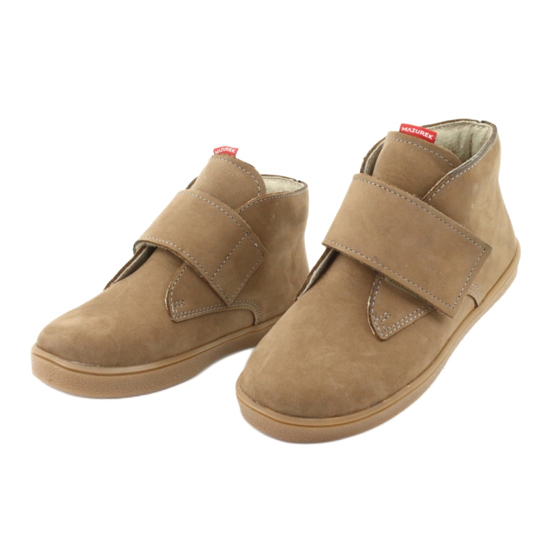 Velcro -saappaat Mazurek 1101 tumma beige 3