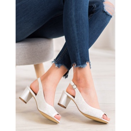 Sergio Leone Avoimet sandaalit baarissa valkoinen 2