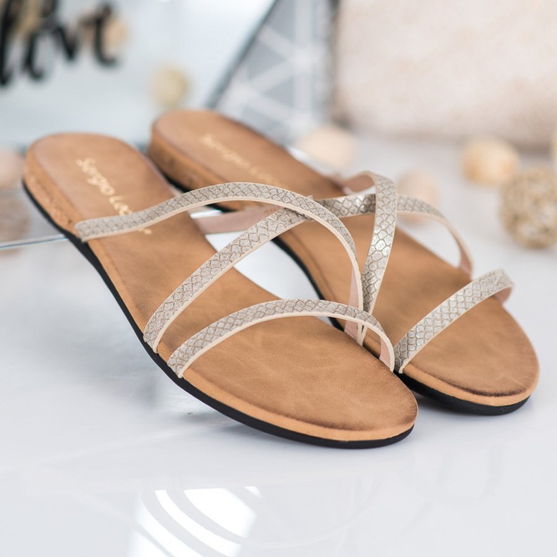 Sergio Leone Tyylikkäät tossut keltainen 2