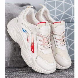 SHELOVET Muodikkaat lenkkarit lavalla valkoinen 2