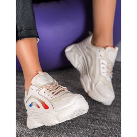 SHELOVET Tyylikkäät beige -lenkkarit 2