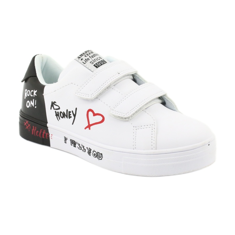 American Club ES05 valkoiset ja mustat lenkkarit valkoinen 1