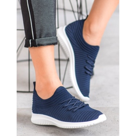 SHELOVET Tekstiiliset Slip-On-kengät sininen 1