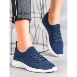 SHELOVET Tekstiiliset Slip-On-kengät sininen 4