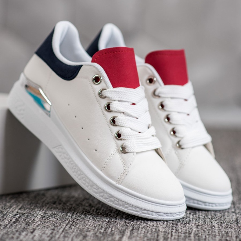 SHELOVET Lenkkarit Platformilla Eco -Nahkaa valkoinen 2