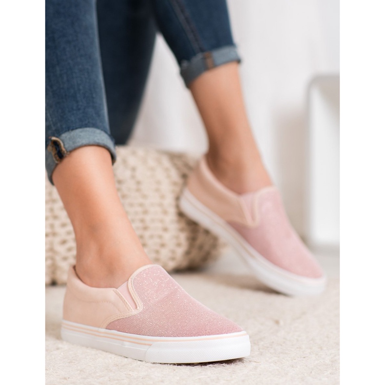 Yes Mile Pink Slip On Tennarit vaaleanpunainen 2