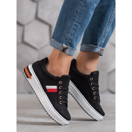 SHELOVET Urheilukengät eko -nahkaa musta 2