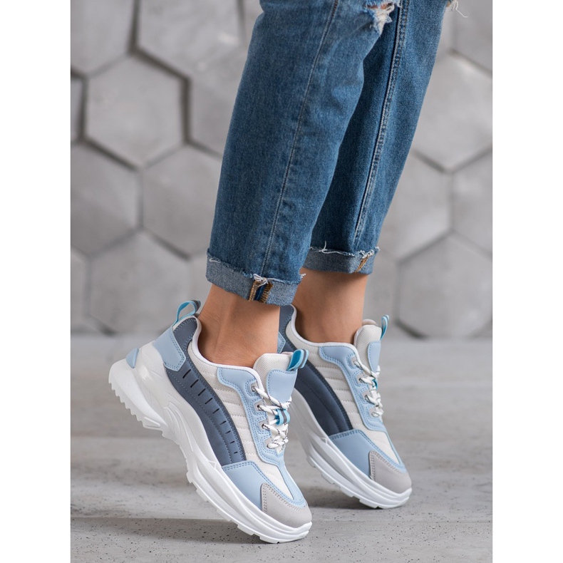 SHELOVET Muodikkaat kengät lavalla sininen monivärinen 2