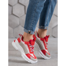 SHELOVET Muodikkaat kengät lavalla punainen monivärinen 1