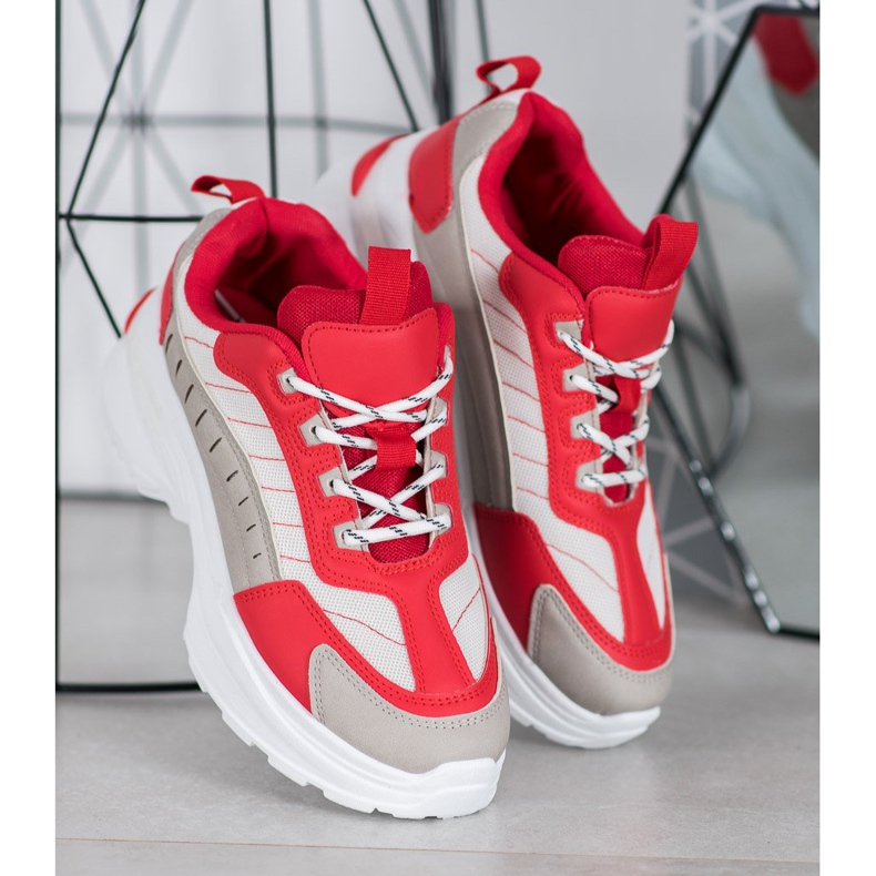 SHELOVET Muodikkaat kengät lavalla punainen monivärinen 2