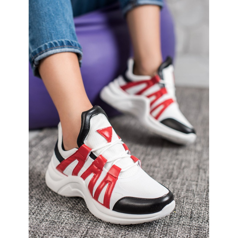 SHELOVET Mukavat muotikengät valkoinen monivärinen 1