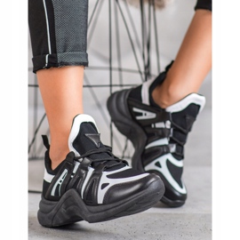 SHELOVET Mukavat muotikengät valkoinen musta 2