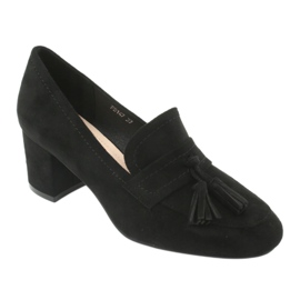 Kengät Sergio Leone PB147 -pylvään päällä musta 1